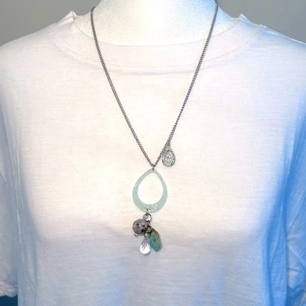 SALE! Cloisonné charm necklace # 22 - Picture 4 of 4